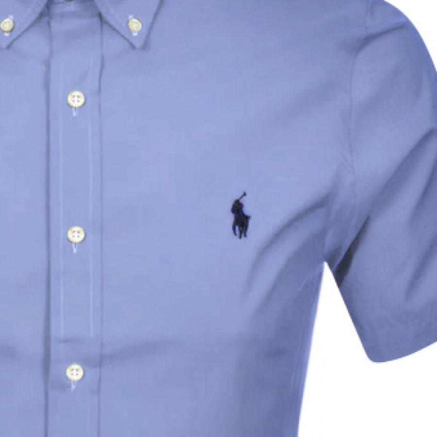 Alternative Image for ProductRalph Lauren Custom Fit Short Sleeve Shirt Blue3